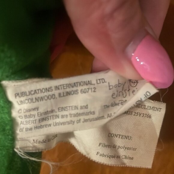 Baby Einstein Bard the Dragon Green 6” Plush Toy - Picture 6 of 8